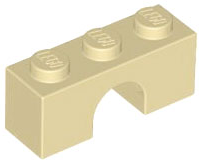 Plaatje in Gallery viewer laden, LEGO® los onderdeel Steen Boog in kleur Geelbruin 4490