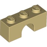 Plaatje in Gallery viewer laden, LEGO® los onderdeel Steen Boog in kleur Geelbruin 4490