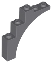 Plaatje in Gallery viewer laden, LEGO® los onderdeel Steen Boog Donker Blauwachtig Grijs 2339