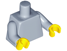 Plaatje in Gallery viewer laden, LEGO® los onderdeel Lijf in kleur Zandblauw 973c050