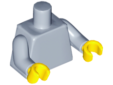 LEGO® los onderdeel Lijf in kleur Zandblauw 973c050