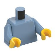 LEGO® los onderdeel Lijf in kleur Zandblauw 973c050