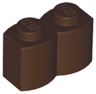 LEGO® los onderdeel Steen Aangepast Donker Bruin 30136