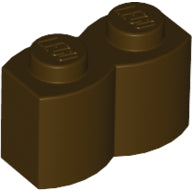 LEGO® los onderdeel Steen Aangepast Donker Bruin 30136