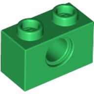 Plaatje in Gallery viewer laden, LEGO® los onderdeel Technische Steen in kleur Groen 3700
