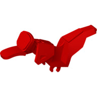 Plaatje in Gallery viewer laden, LEGO® los onderdeel Fiets &amp; Motor in kleur Rood 50860