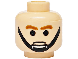 LEGO® los onderdeel Hoofd in kleur Lichte Noga 3626pb0074