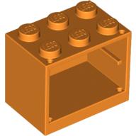 Plaatje in Gallery viewer laden, LEGO® los onderdeel Container in kleur Oranje 4532a
