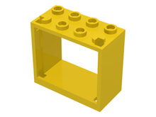 Plaatje in Gallery viewer laden, LEGO® los onderdeel Raamkozijn in kleur Geel 60598