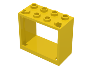 LEGO® los onderdeel Raamkozijn in kleur Geel 60598