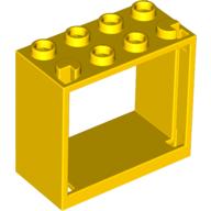 LEGO® los onderdeel Raamkozijn in kleur Geel 60598