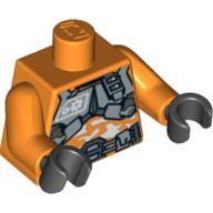 LEGO® los onderdeel Lijf met Motief Oranje 973pb0463c01