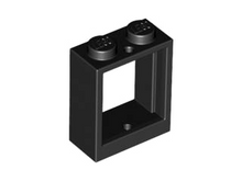 Plaatje in Gallery viewer laden, LEGO® los onderdeel Raamkozijn in kleur Zwart 60592
