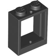 Plaatje in Gallery viewer laden, LEGO® los onderdeel Raamkozijn in kleur Zwart 60592