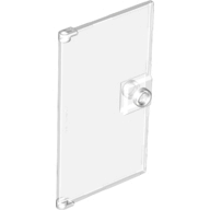 Plaatje in Gallery viewer laden, LEGO® los onderdeel Deur in kleur Doorzichtig 60616