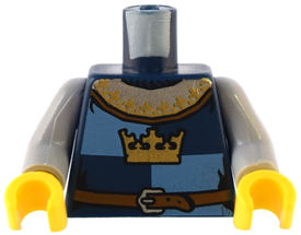 LEGO® los onderdeel Lijf met Motief Donkerblauw 973pb0451c01