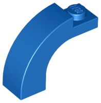 LEGO® los onderdeel Steen Boog in kleur Blauw 6005