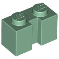 LEGO® los onderdeel Steen Aangepast in kleur Zandgroen 4216