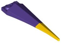 LEGO® los onderdeel Plaat Aangepast Donkerpaars 61406pb01
