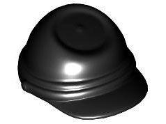 LEGO® los onderdeel Hoofddeksels in kleur Zwart 30135