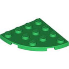 LEGO® los onderdeel Plaat Rond in kleur Groen 30565