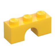 LEGO® los onderdeel Steen Boog in kleur Geel 4490