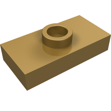 Plaatje in Gallery viewer laden, LEGO® los onderdeel Plaat Aangepast Parel Goud 3794a