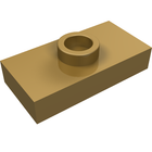 LEGO® los onderdeel Plaat Aangepast Parel Goud 3794a