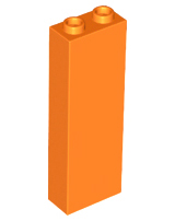 LEGO® los onderdeel Steen in kleur Oranje 2454