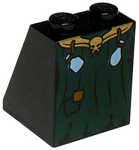 LEGO® los onderdeel Dakpan met Motief Zwart 3678bpb012
