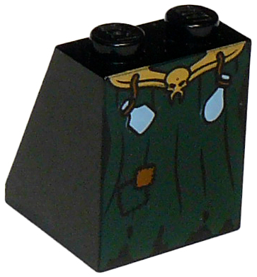 LEGO® los onderdeel Dakpan met Motief Zwart 3678bpb012