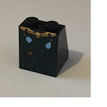 Plaatje in Gallery viewer laden, LEGO® los onderdeel Dakpan met Motief Zwart 3678bpb012