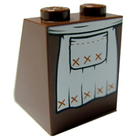 LEGO® Dakpan met Motief Roodachtig Bruin 3678bpb013