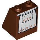 LEGO® Dakpan met Motief Roodachtig Bruin 3678bpb013