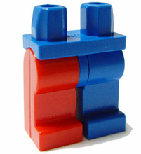 Plaatje in Gallery viewer laden, LEGO® los onderdeel Benen in kleur Blauw 970d08