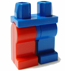 LEGO® los onderdeel Benen in kleur Blauw 970d08