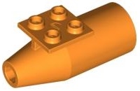 LEGO® los onderdeel Vliegtuig in kleur Oranje 4868b