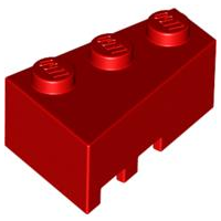 LEGO® los onderdeel Wig in kleur Rood 6564