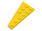 LEGO® los onderdeel Wig Plaat in kleur Geel 54383