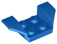 LEGO® los onderdeel Spatbord in kleur Blauw 41854
