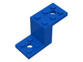 LEGO® los onderdeel Beugel in kleur Blauw 6087