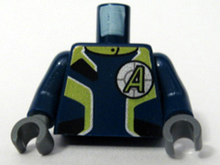 Plaatje in Gallery viewer laden, LEGO® los onderdeel Lijf met Motief Donkerblauw 973pb0484c01