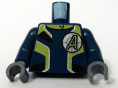 LEGO® los onderdeel Lijf met Motief Donkerblauw 973pb0484c01