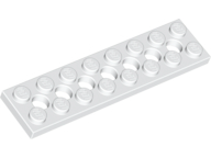 LEGO® los onderdeel Technische Plaat in kleur Wit 3738