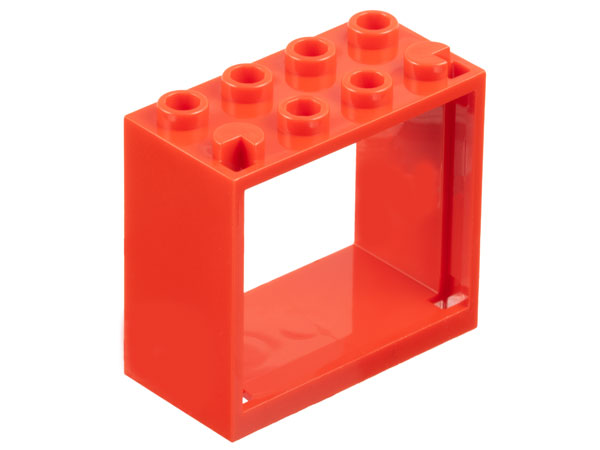 LEGO® los onderdeel Raamkozijn in kleur Rood 60598