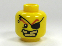 LEGO® los onderdeel Hoofd in kleur Geel 3626pb0301