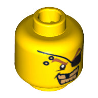 LEGO® los onderdeel Hoofd in kleur Geel 3626pb0301