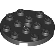 Plaatje in Gallery viewer laden, LEGO® onderdeel Plaat Rond Donker Blauwachtig Grijs 60474