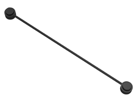 LEGO® los onderdeel Koord in kleur Zwart x127c10pb01