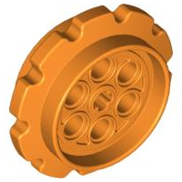 Plaatje in Gallery viewer laden, LEGO® los onderdeel Wiel in kleur Oranje 57519